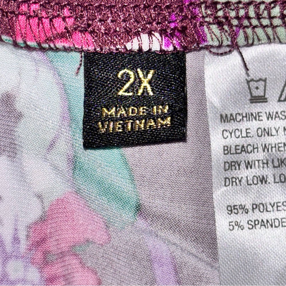 IMAN Asymmetrical Skirt - Pink and Purple Floral NWOT - Picture 5 of 8